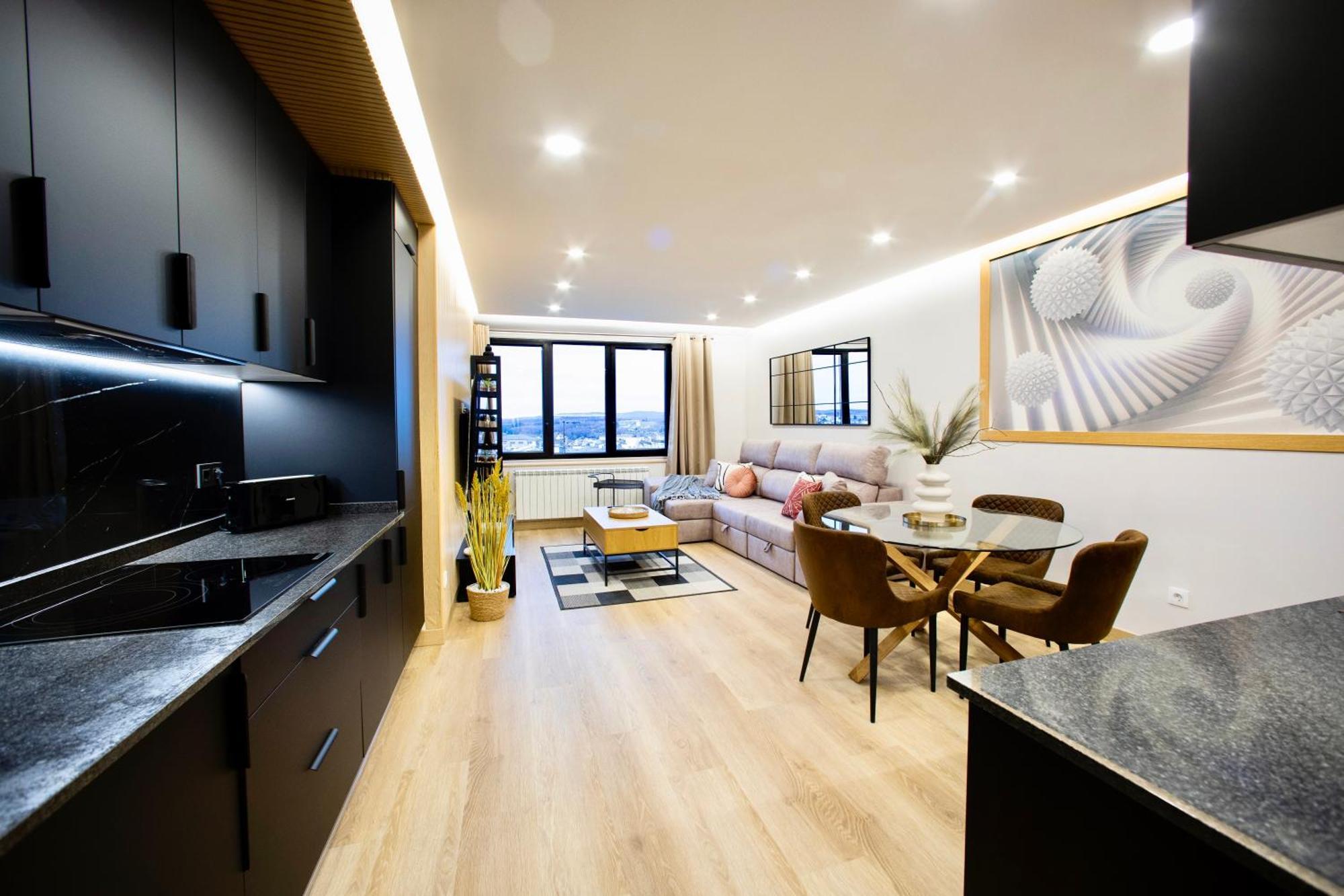 Ferienwohnung Lucus Skyline & Terrace Lugo Exterior foto