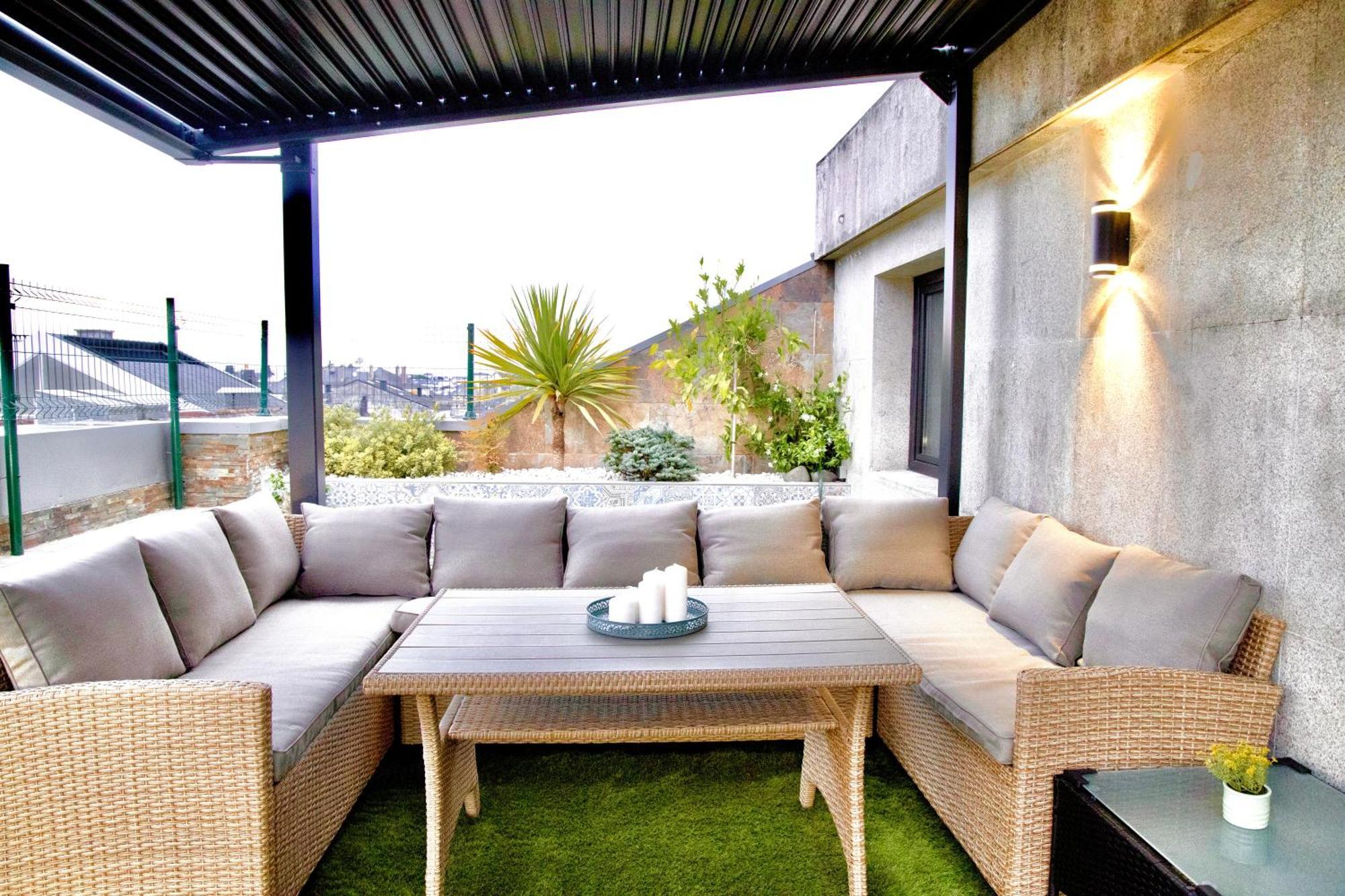 Ferienwohnung Lucus Skyline & Terrace Lugo Exterior foto