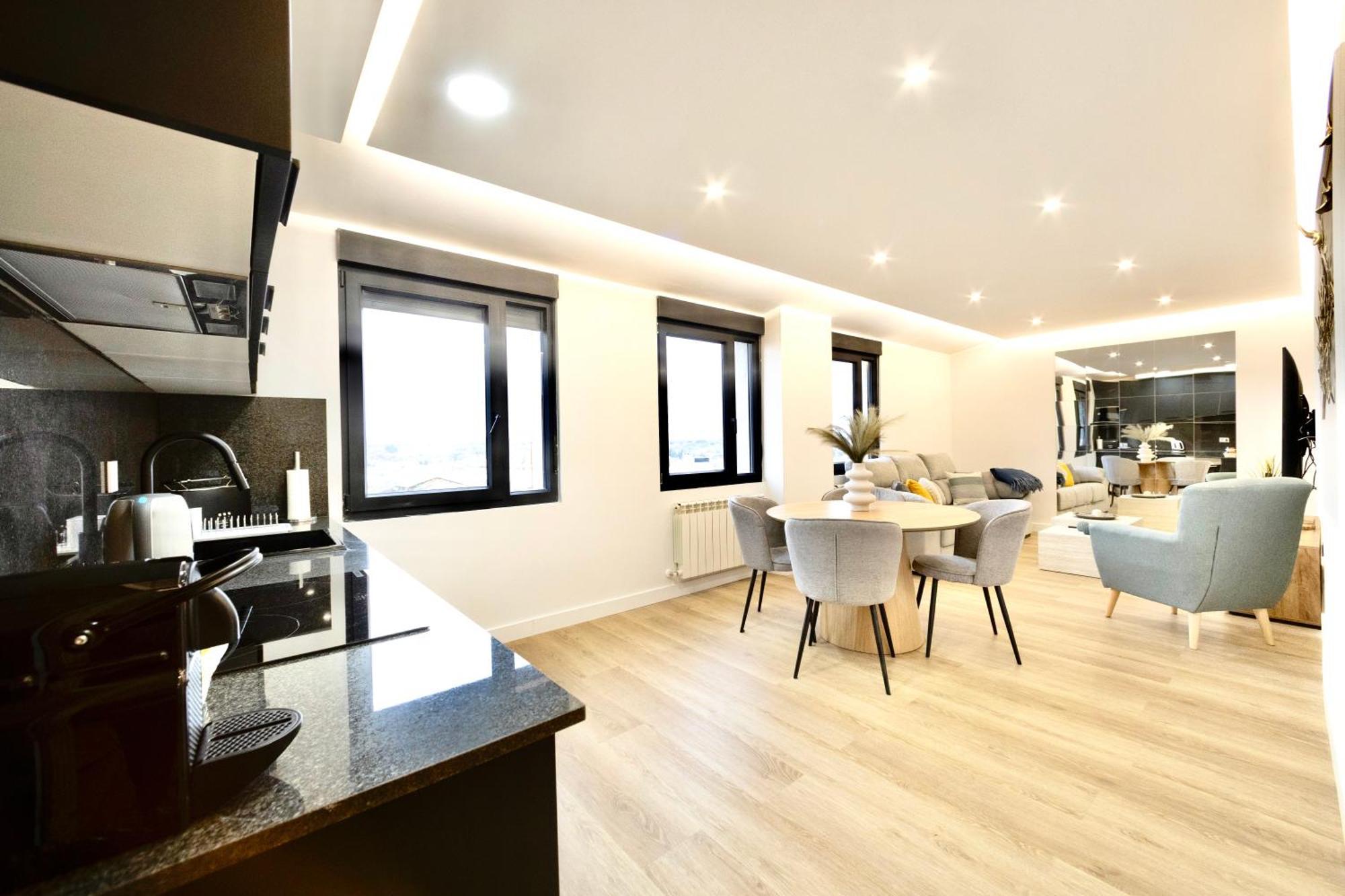 Ferienwohnung Lucus Skyline & Terrace Lugo Exterior foto